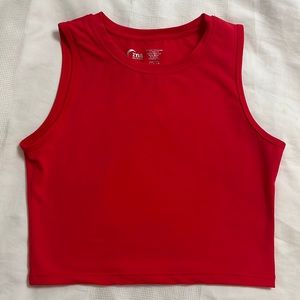 Zyia Red High neck stronger tank
